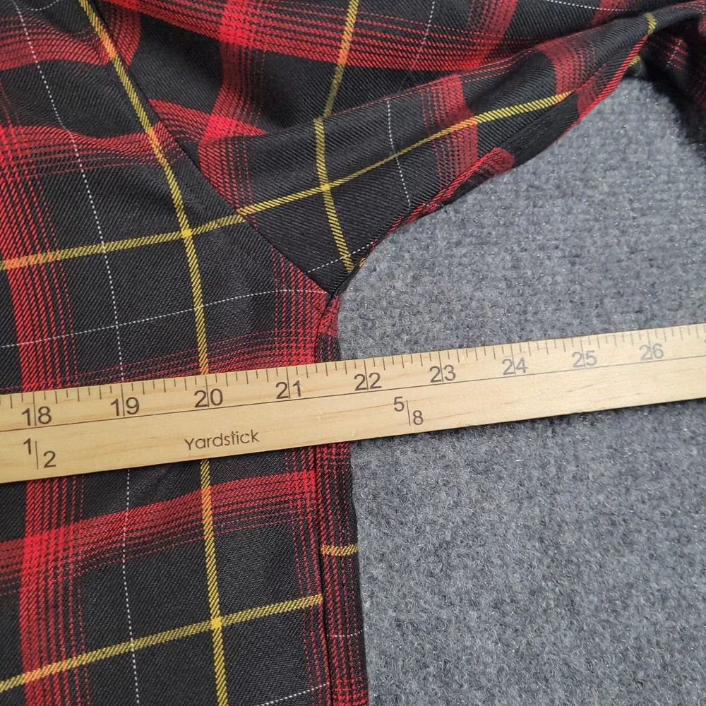 Dixxon Flannel Iron Bean Coffee Co Shirt Mens M Red Black Plaid D-Tech Button Up